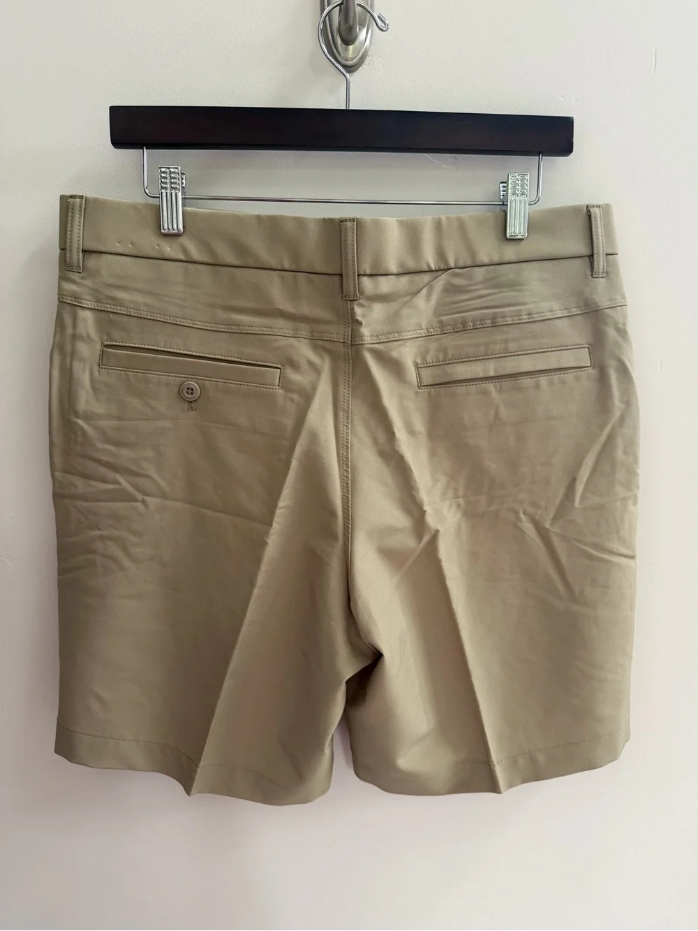 Original Penguin Flat-Front Performance Shorts - Khaki